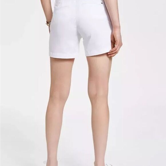 Tommy Hilfiger White Bermuda Shorts Classic Tailored Style - Picture 2 of 13